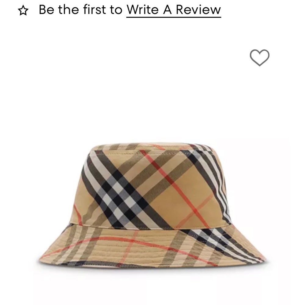 Burberry bucket hat never worn